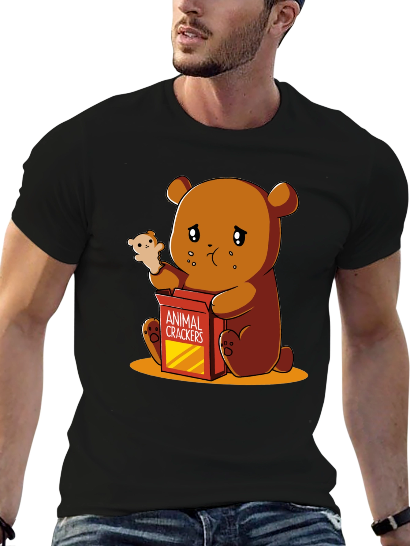 Sad Bear Animal Cracker T-Shirt