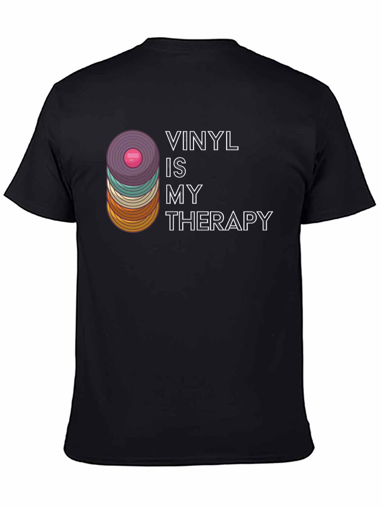 Vinyl Is My Therapy Graphic T-Shirt