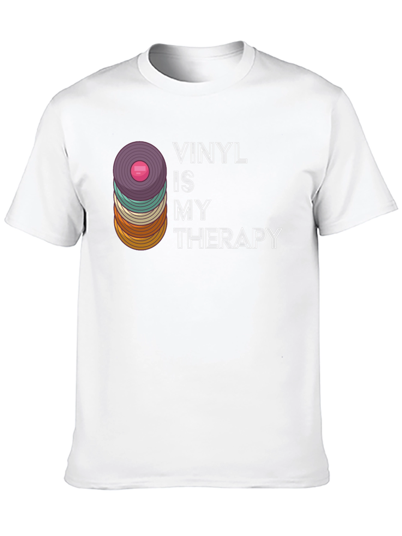 Vinyl Is My Therapy Graphic T-Shirt