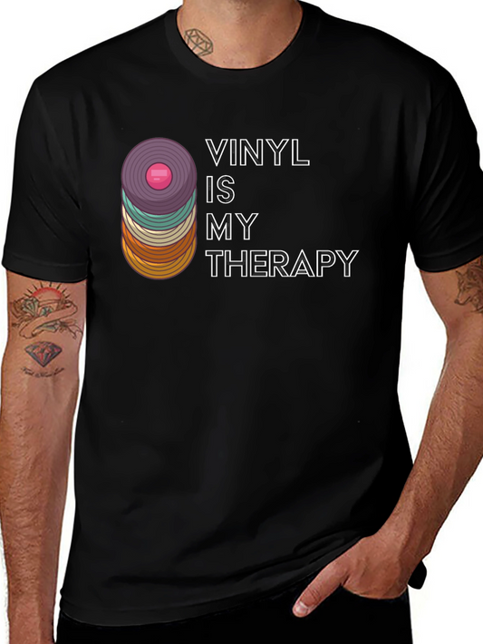 Vinyl Is My Therapy Graphic T-Shirt