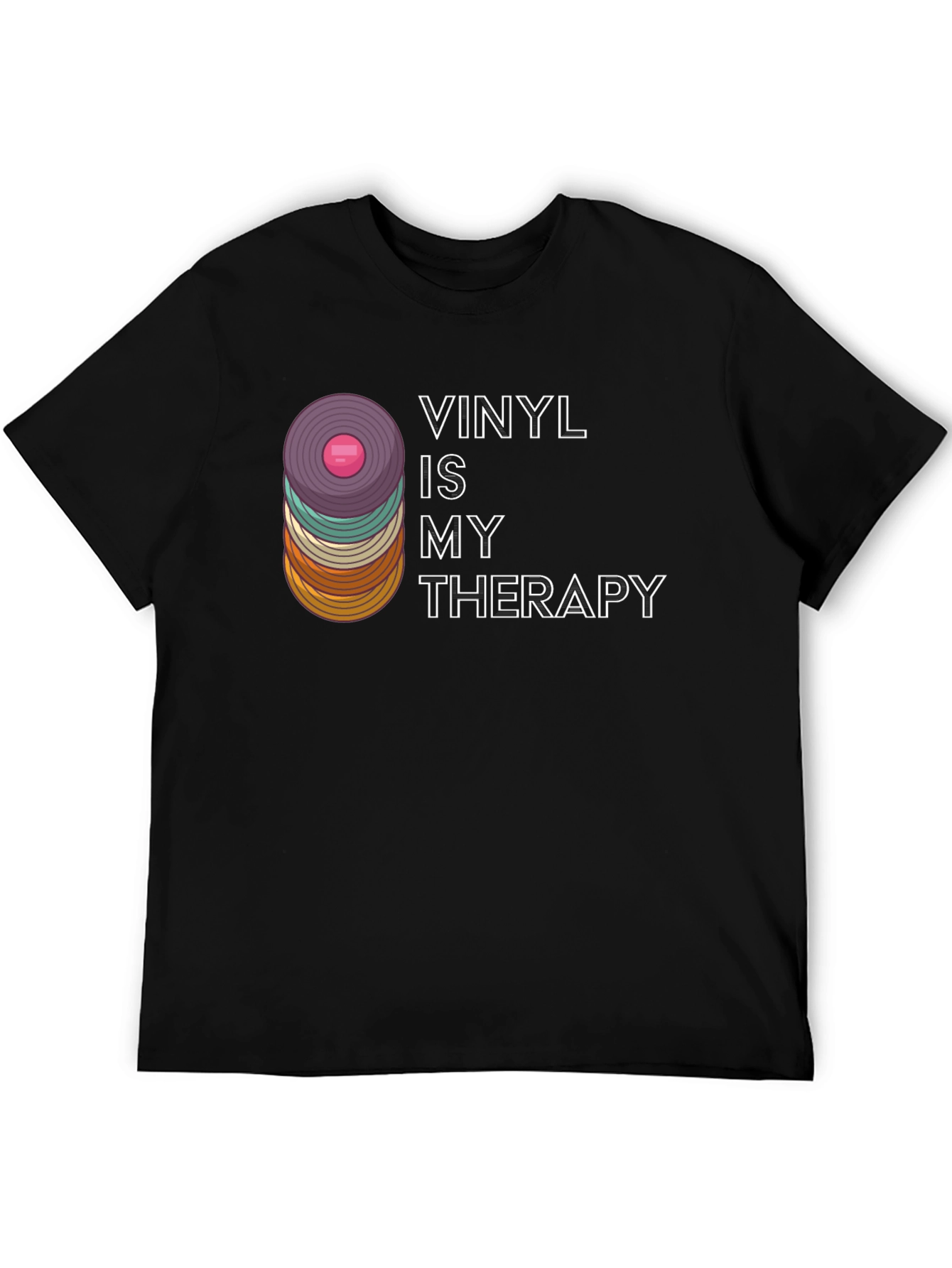 Vinyl Is My Therapy Graphic T-Shirt