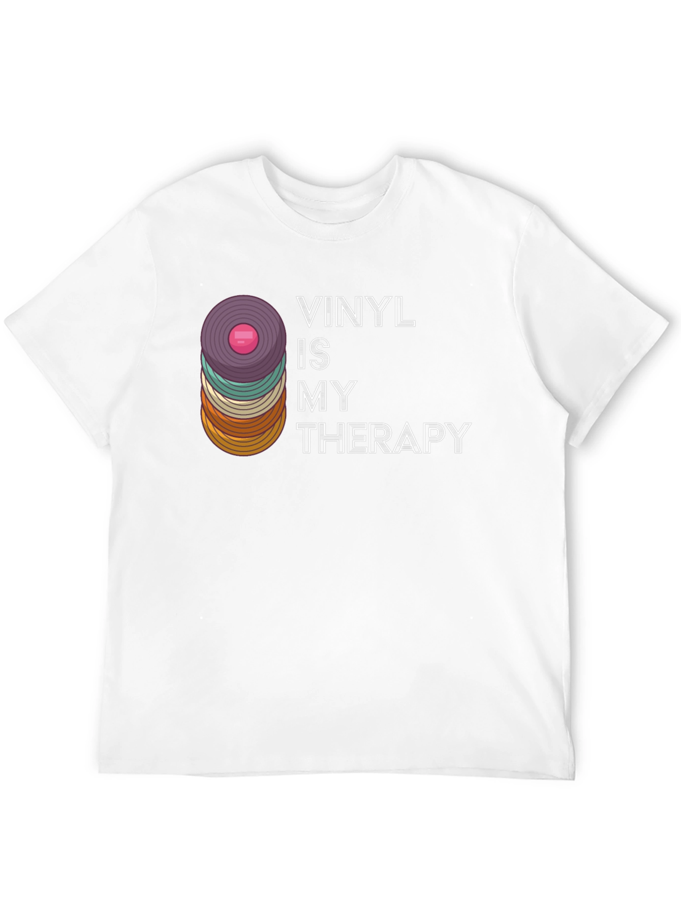 Vinyl Is My Therapy Graphic T-Shirt