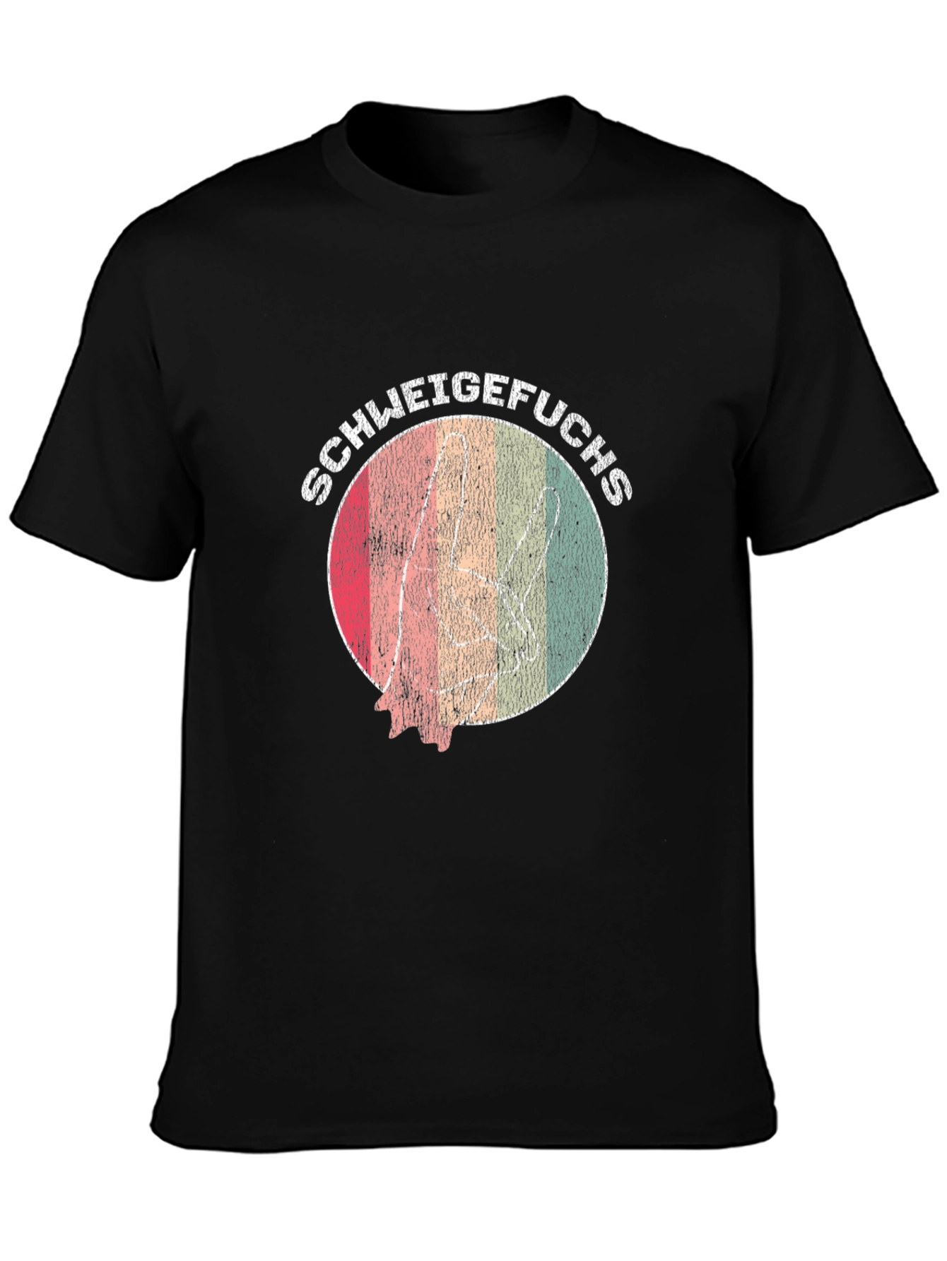 Retro SCHWEIGEFUCHS Graphic Tee