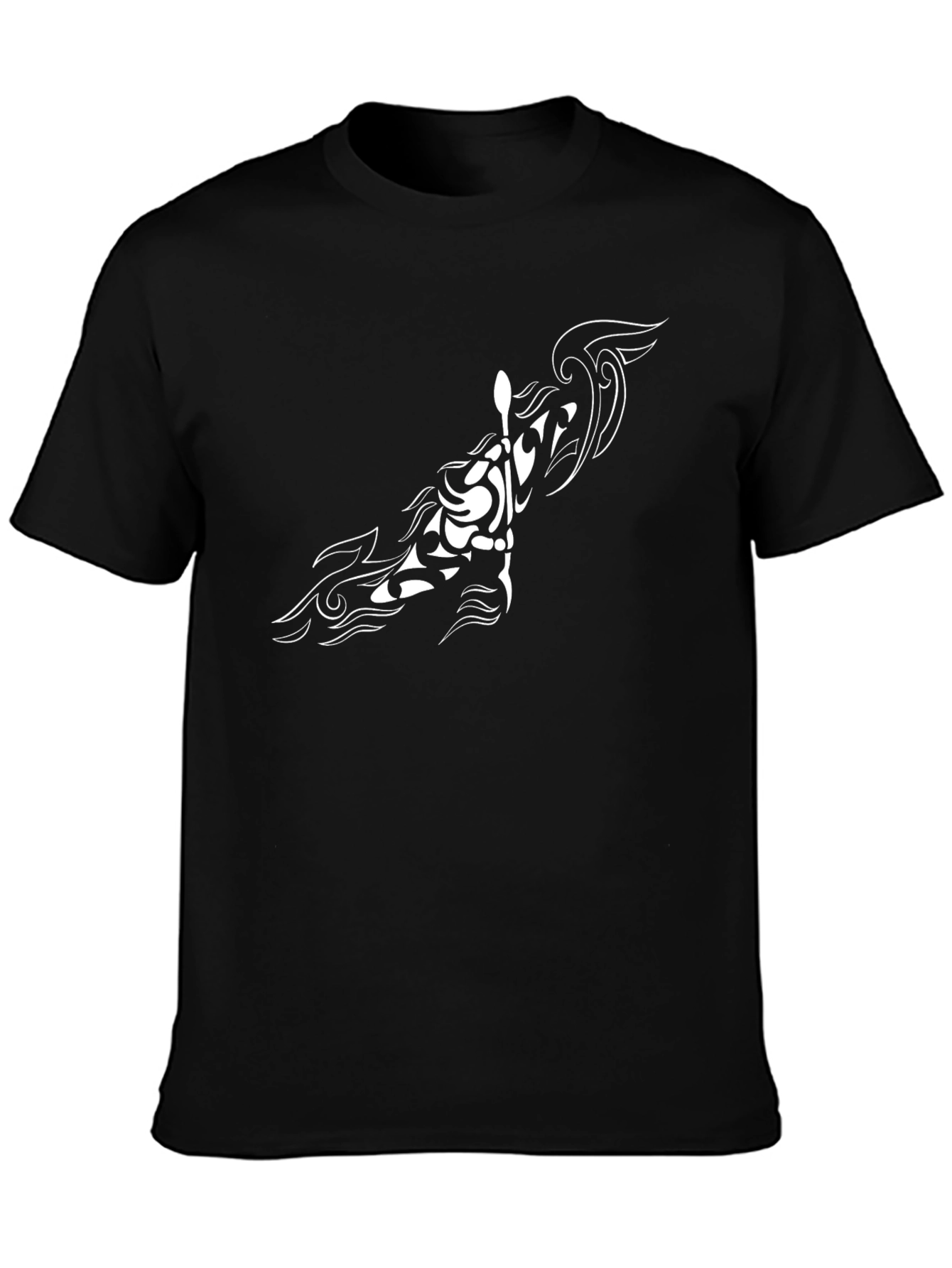 Tribal Tattoo Graphic Black T-Shirt