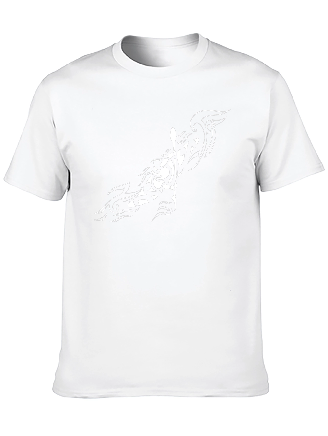 Tribal Tattoo Graphic Black T-Shirt