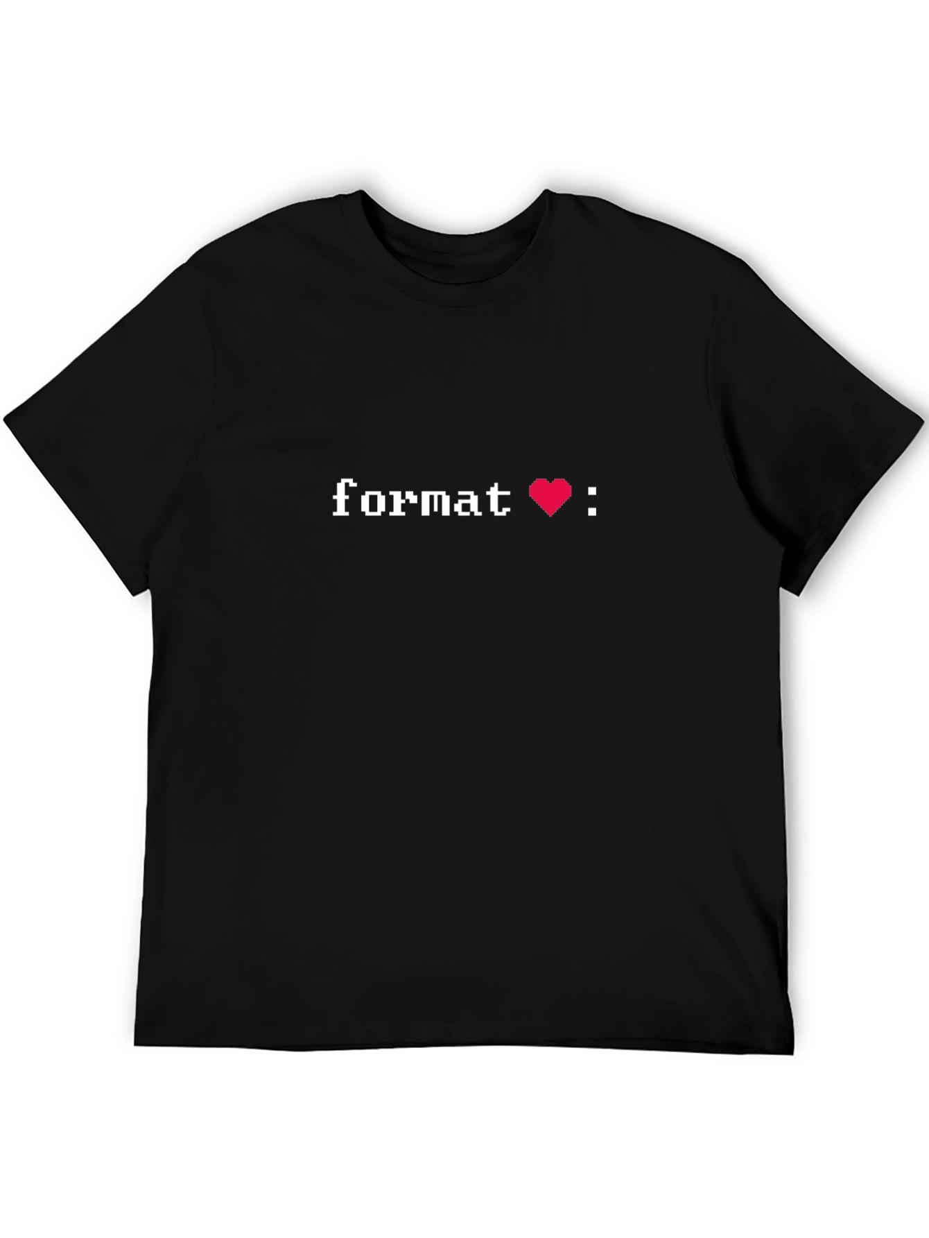 Format Love Pixel Graphic T-Shirt