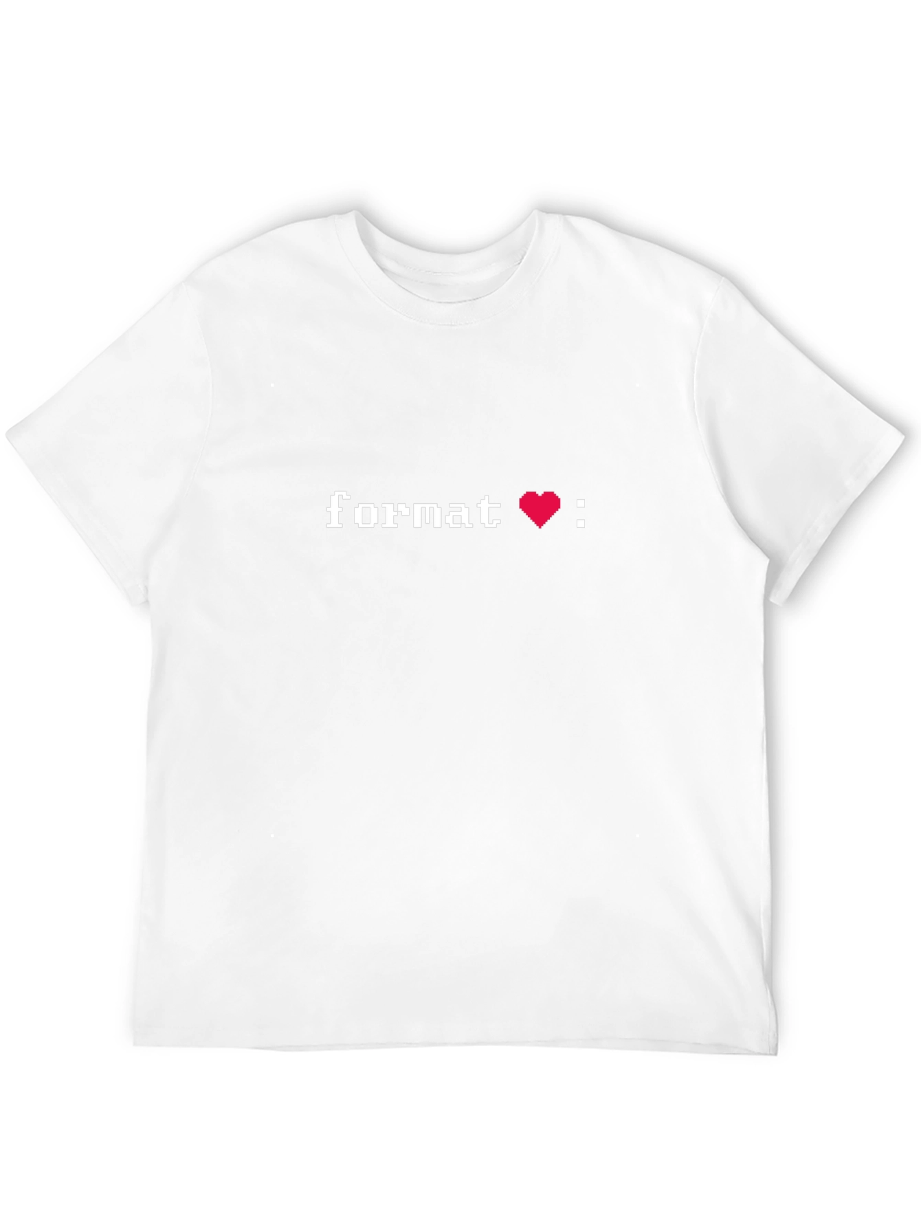 Format Love Pixel Graphic T-Shirt