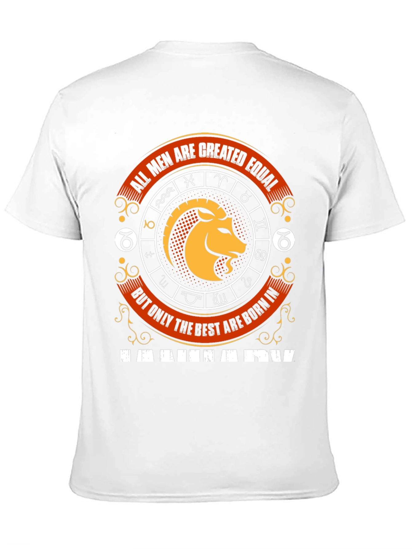 Capricorn Zodiac Sign Mens Graphic T-Shirt