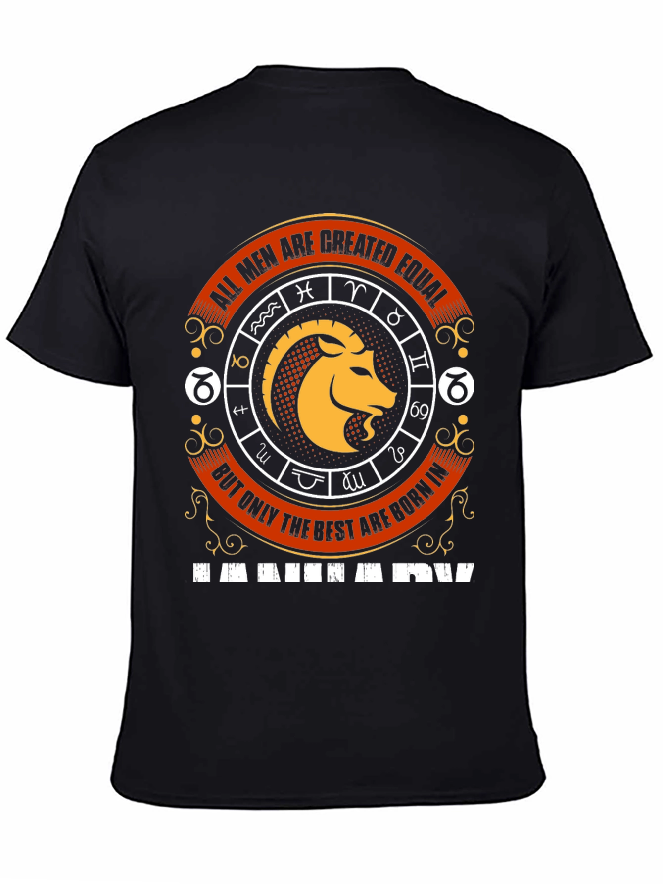 Capricorn Zodiac Sign Mens Graphic T-Shirt