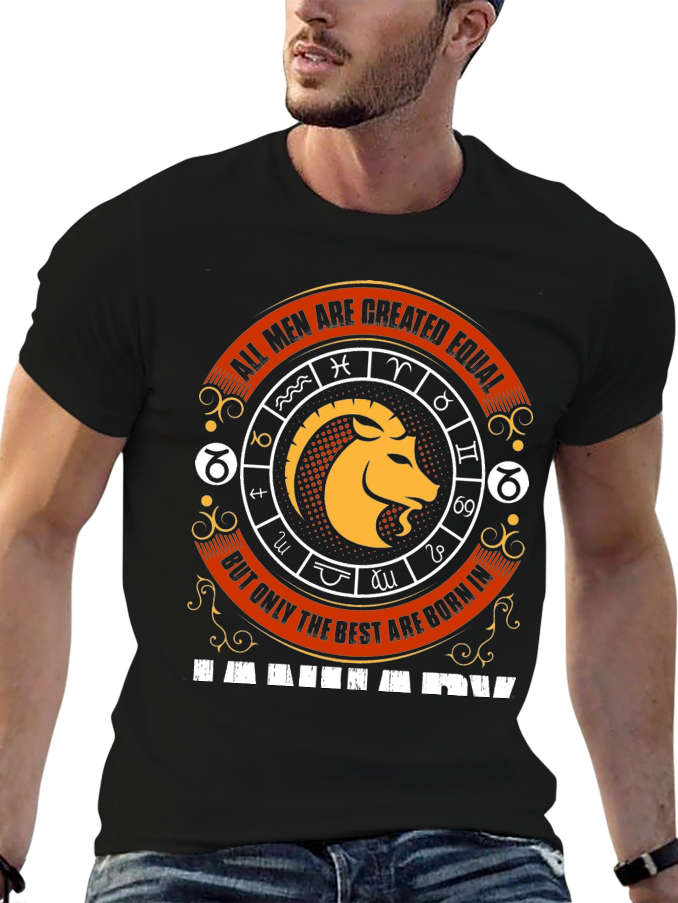Capricorn Zodiac Sign Mens Graphic T-Shirt