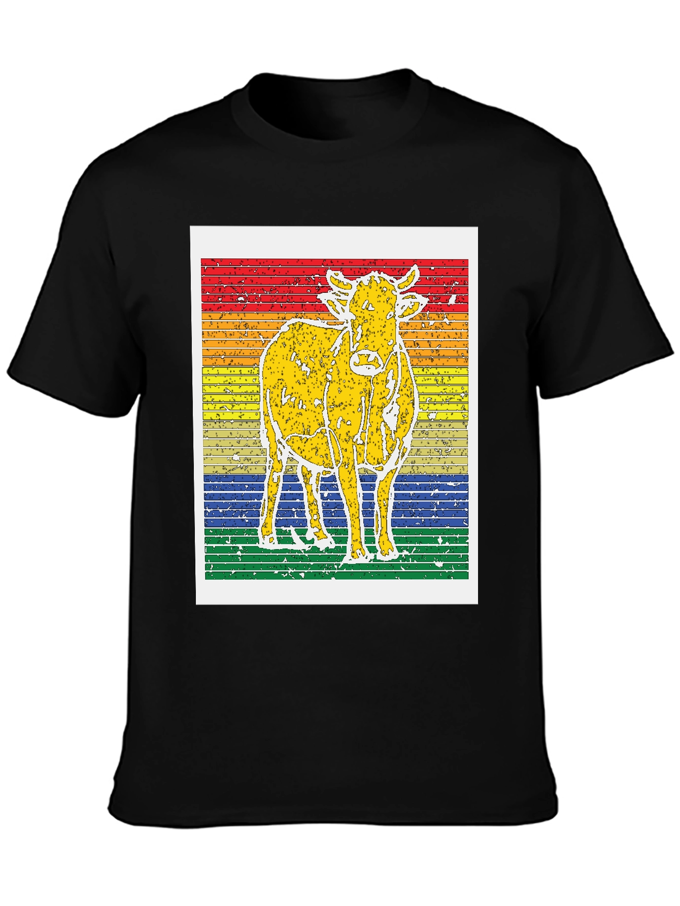 Retro Cow Graphic Tee