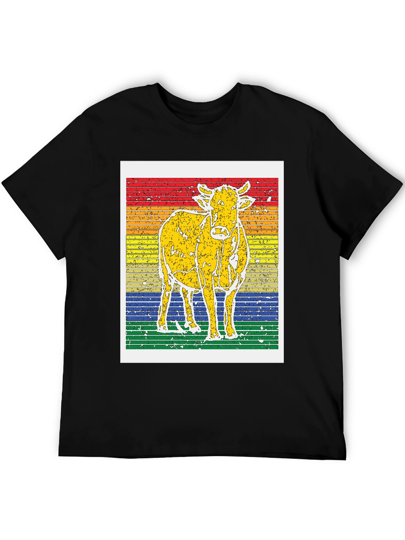 Retro Cow Graphic Tee