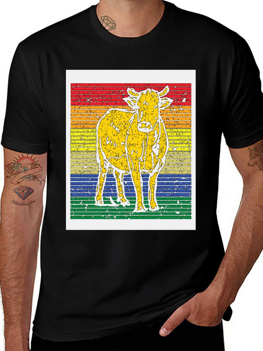 Retro Cow Graphic Tee