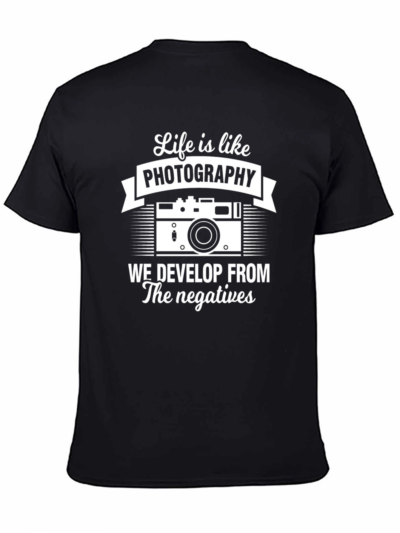 Life is like photography mens t-shirt