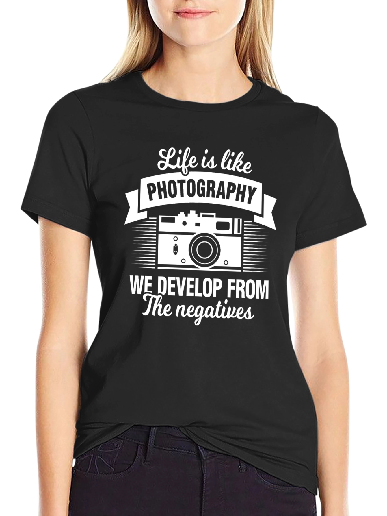 Life is like photography mens t-shirt