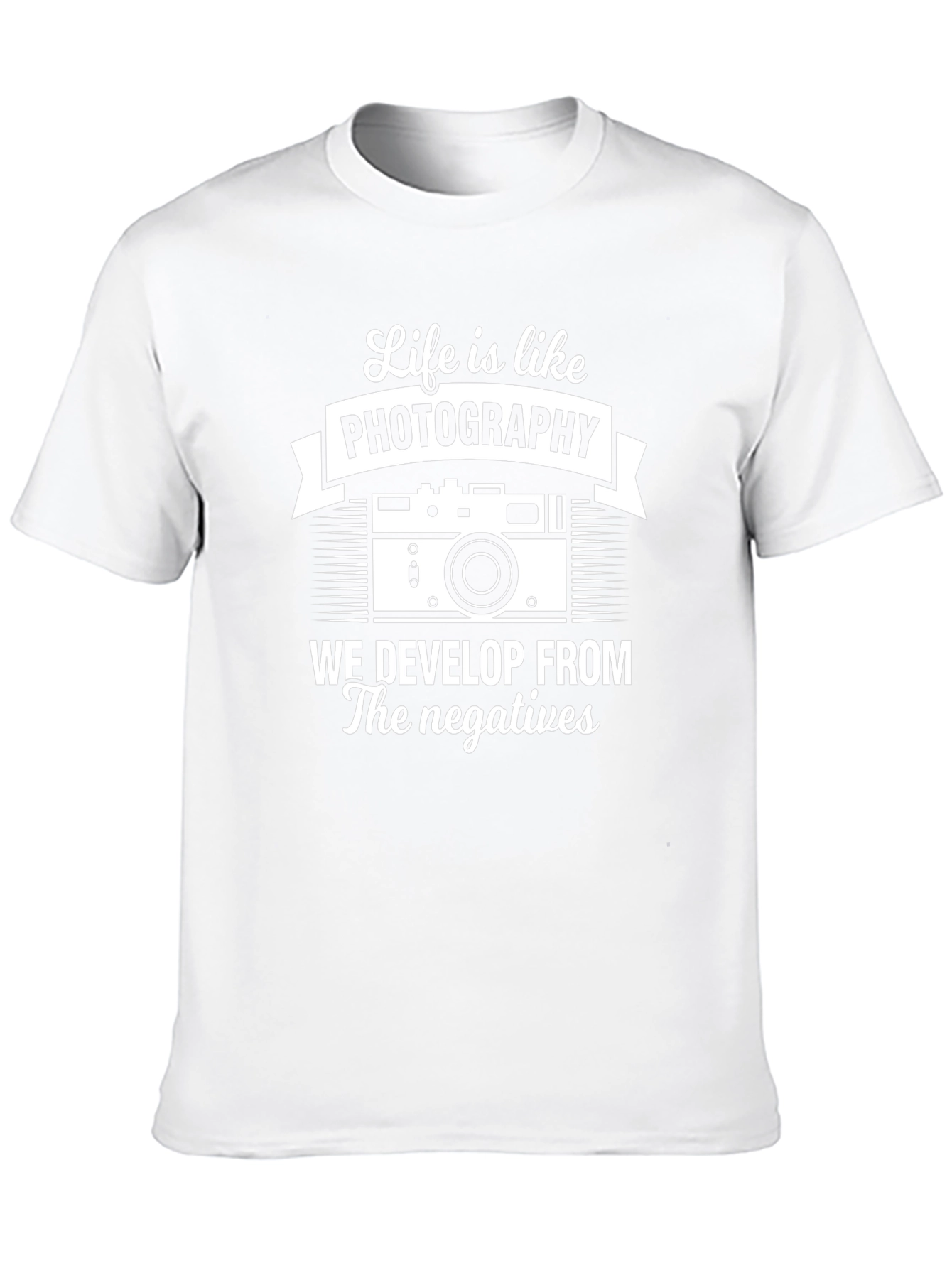 Life is like photography mens t-shirt