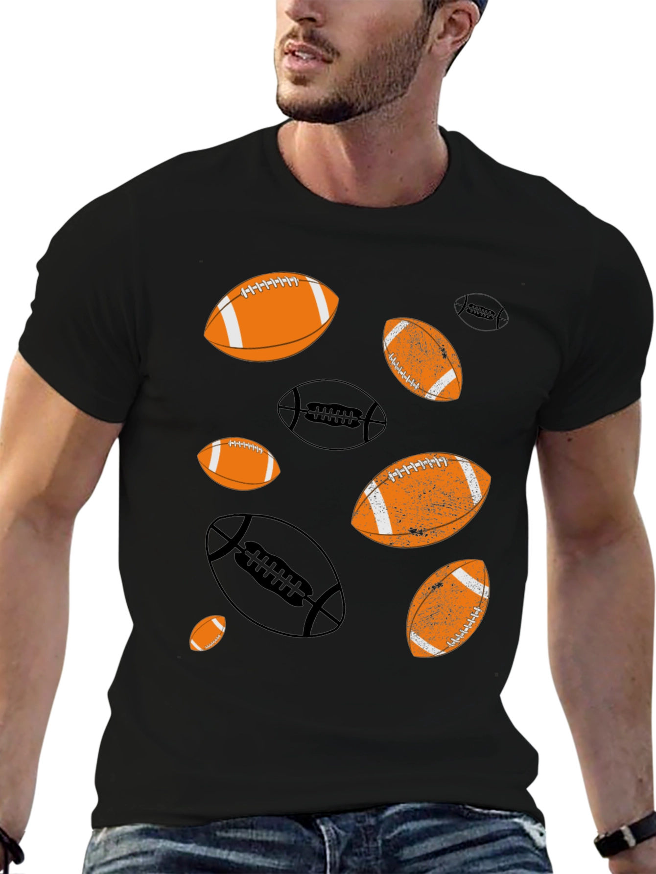 Football Patterned T-Shirt