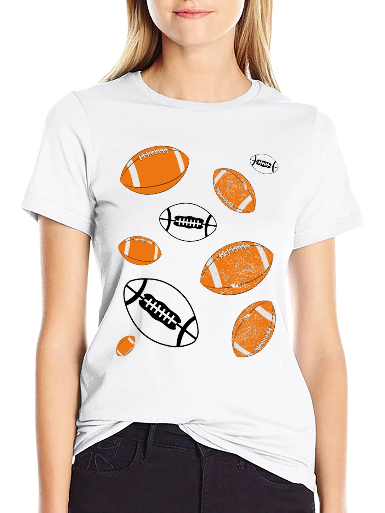 Football Patterned T-Shirt