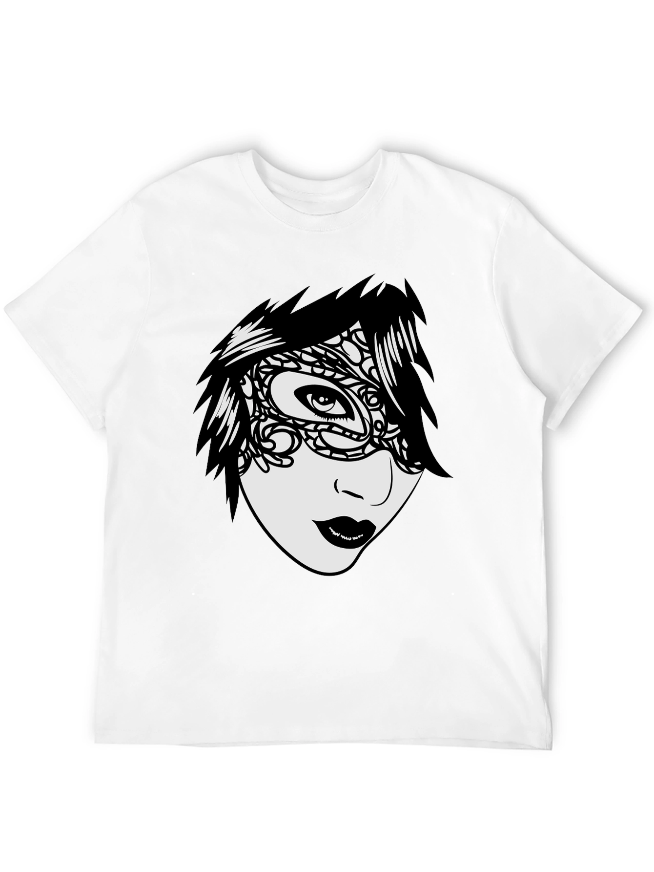 Mysterious Mask T-Shirt - Unique Graphic Tee