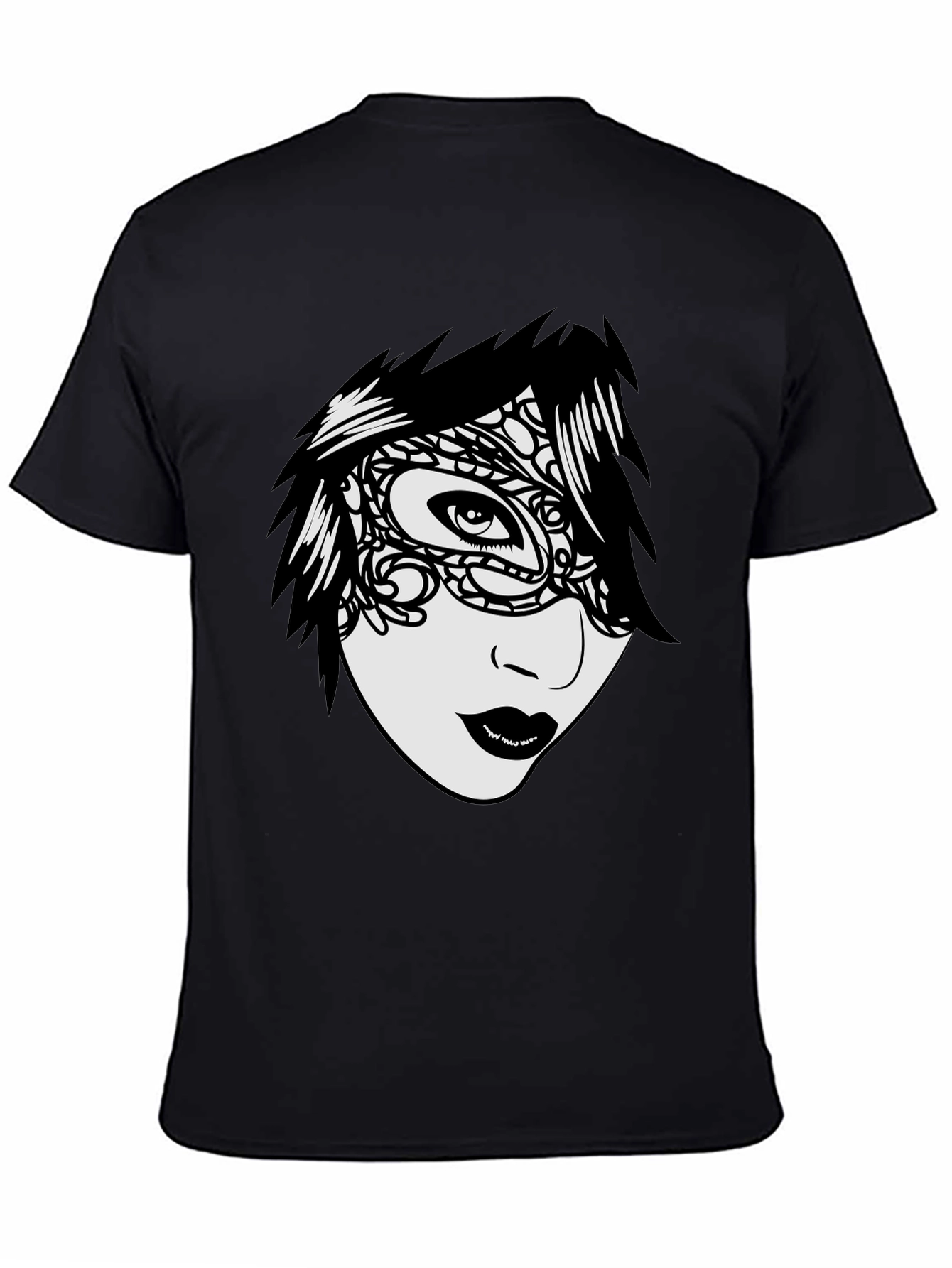 Mysterious Mask T-Shirt - Unique Graphic Tee