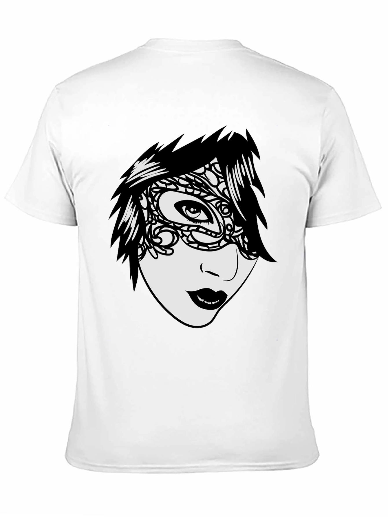 Mysterious Mask T-Shirt - Unique Graphic Tee