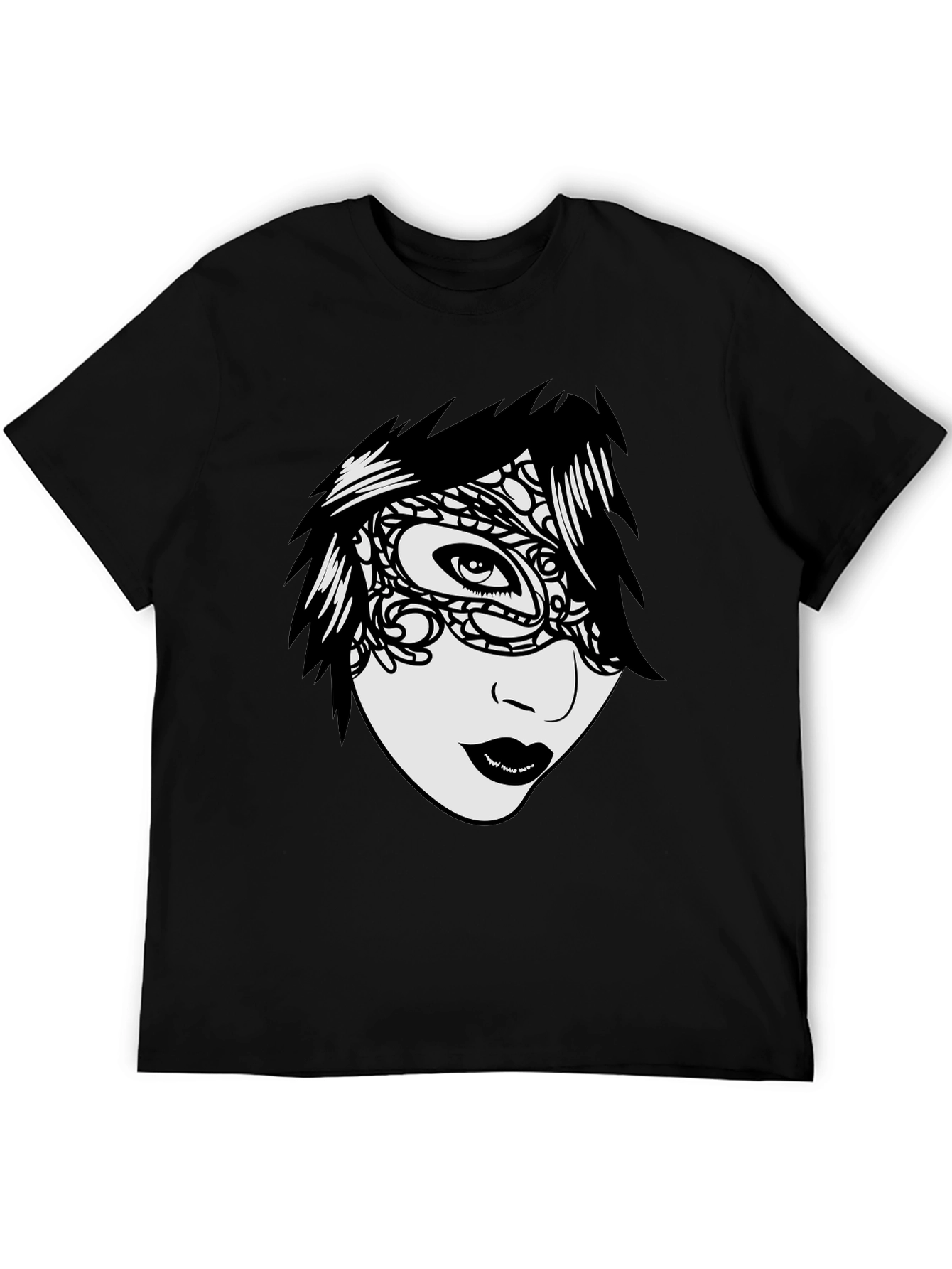 Mysterious Mask T-Shirt - Unique Graphic Tee