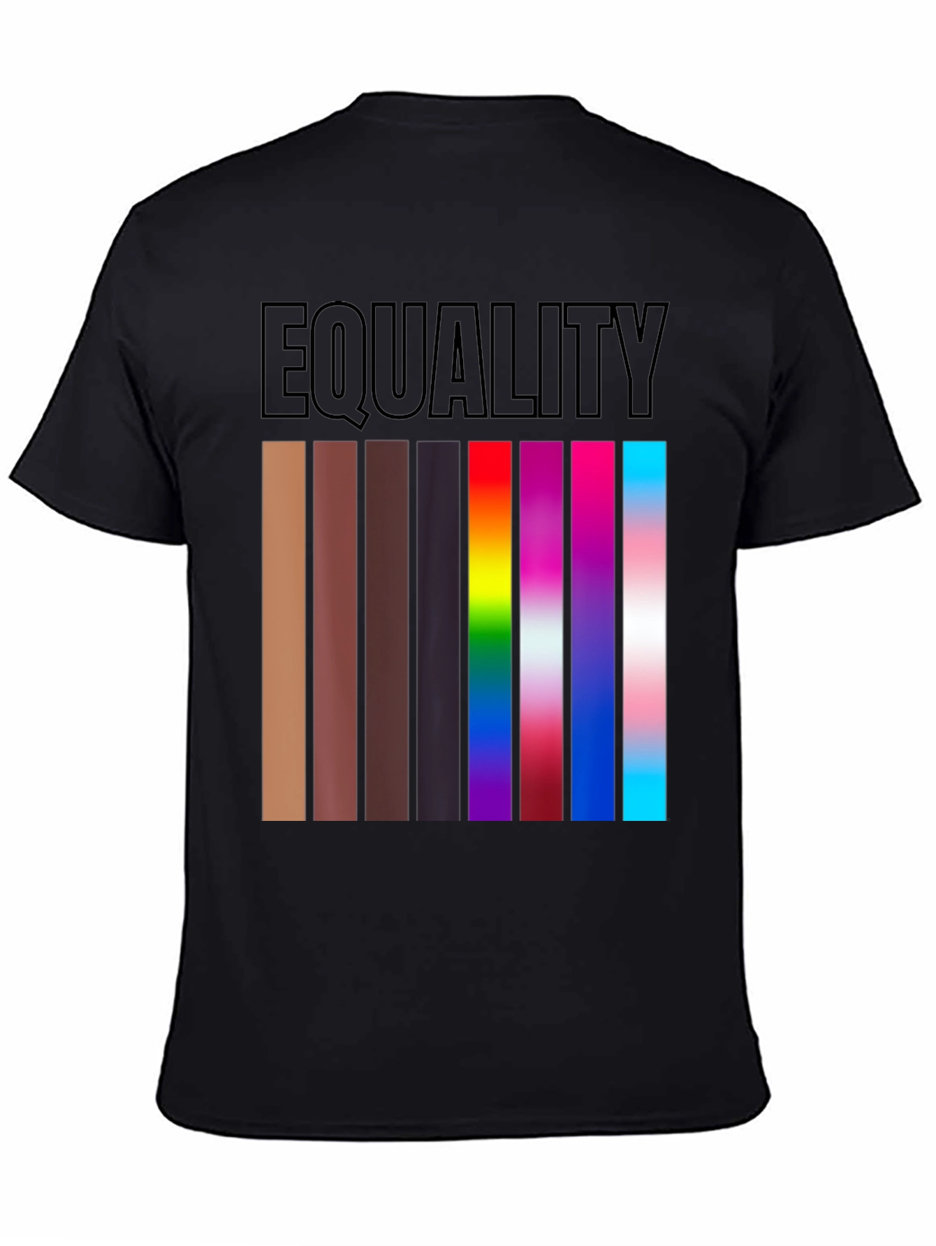 Equality T-Shirt Diverse Skin Tones & LGBTQ+ Pride