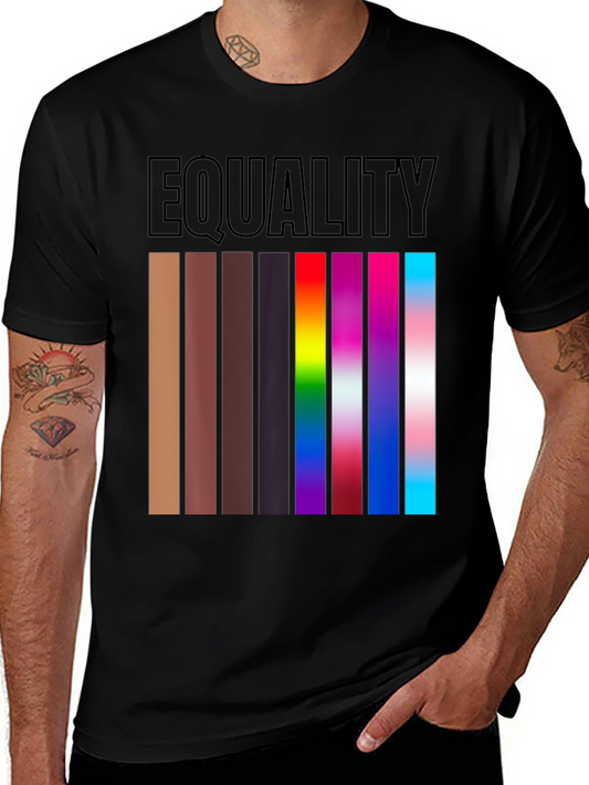Equality T-Shirt Diverse Skin Tones & LGBTQ+ Pride