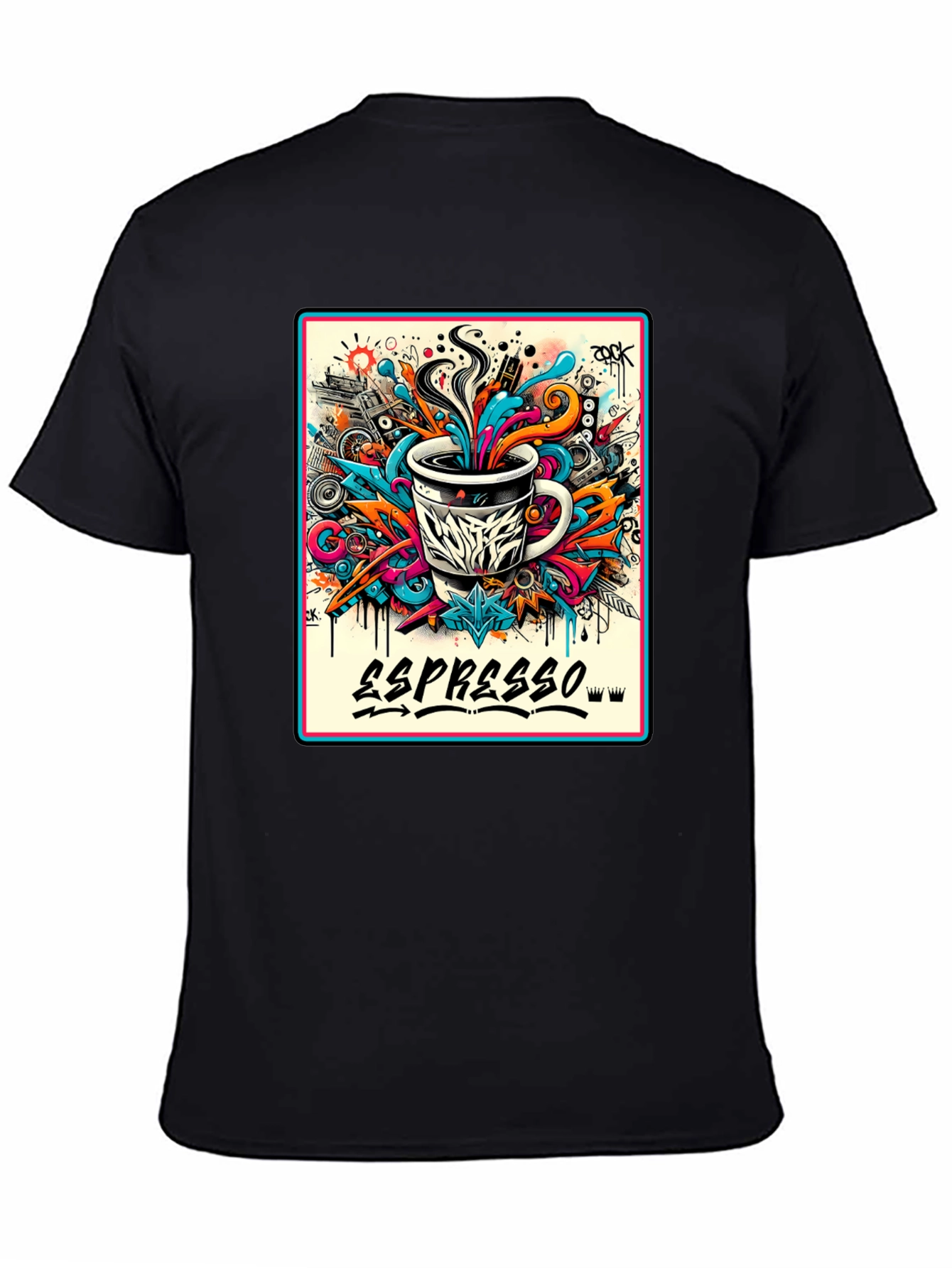 Espresso Art Graphic T-Shirt - Cool Design