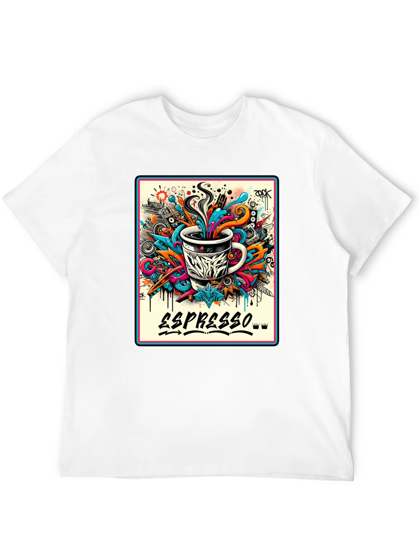 Espresso Art Graphic T-Shirt - Cool Design