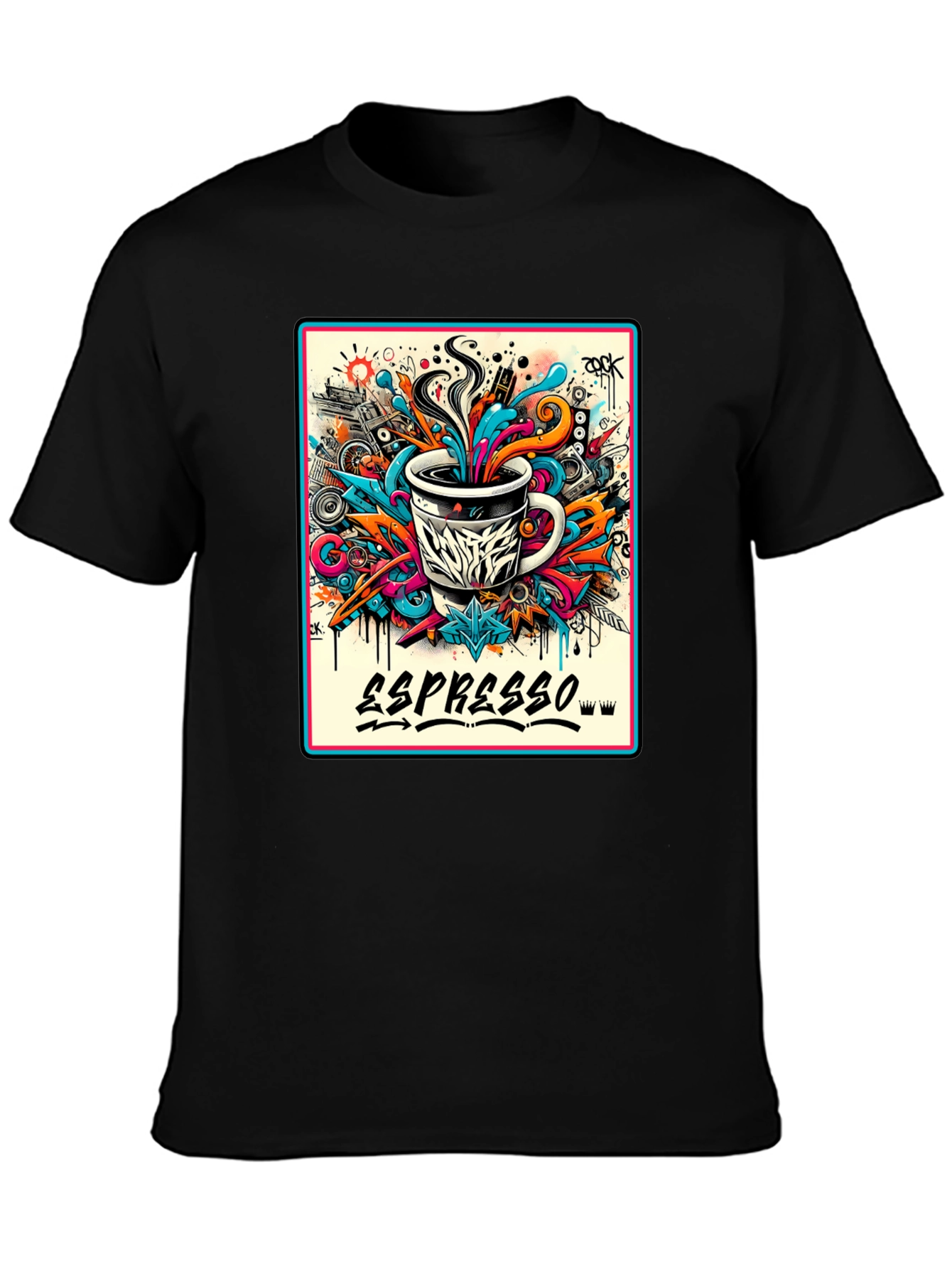 Espresso Art Graphic T-Shirt - Cool Design