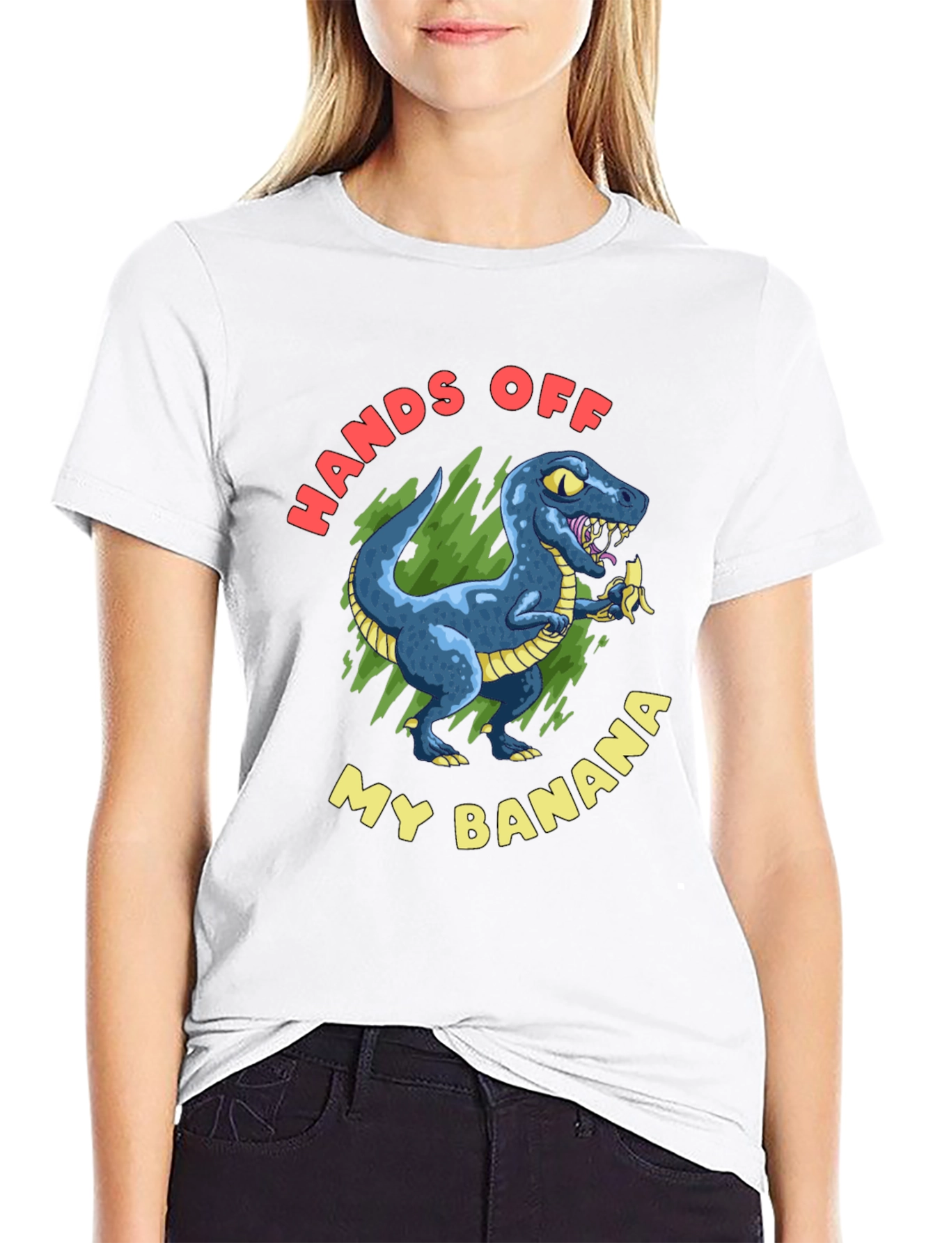 Hands Off My Banana T-Rex Graphic Tee
