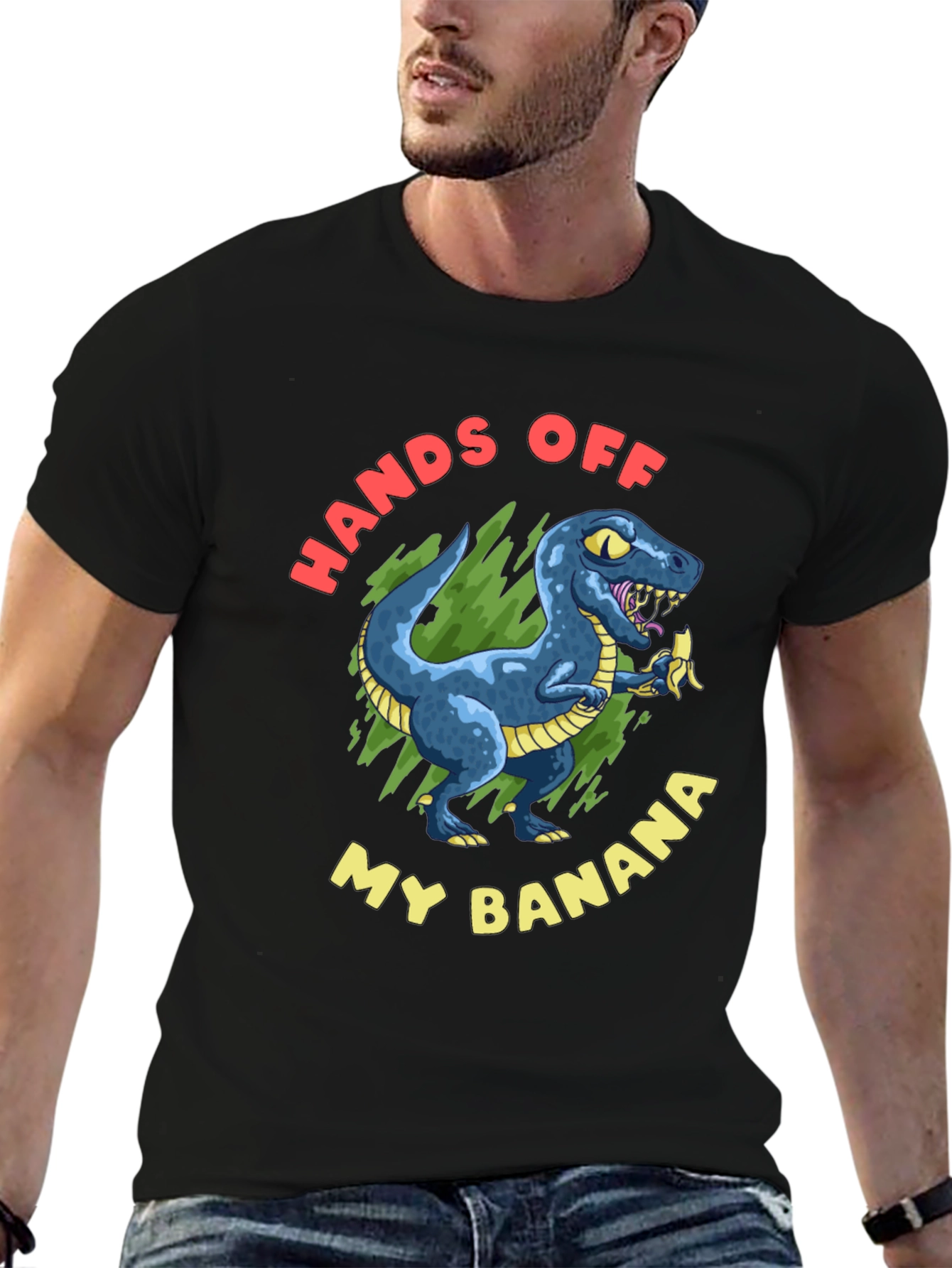 Hands Off My Banana T-Rex Graphic Tee