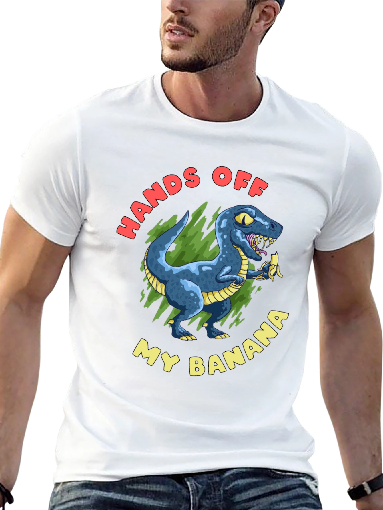 Hands Off My Banana T-Rex Graphic Tee