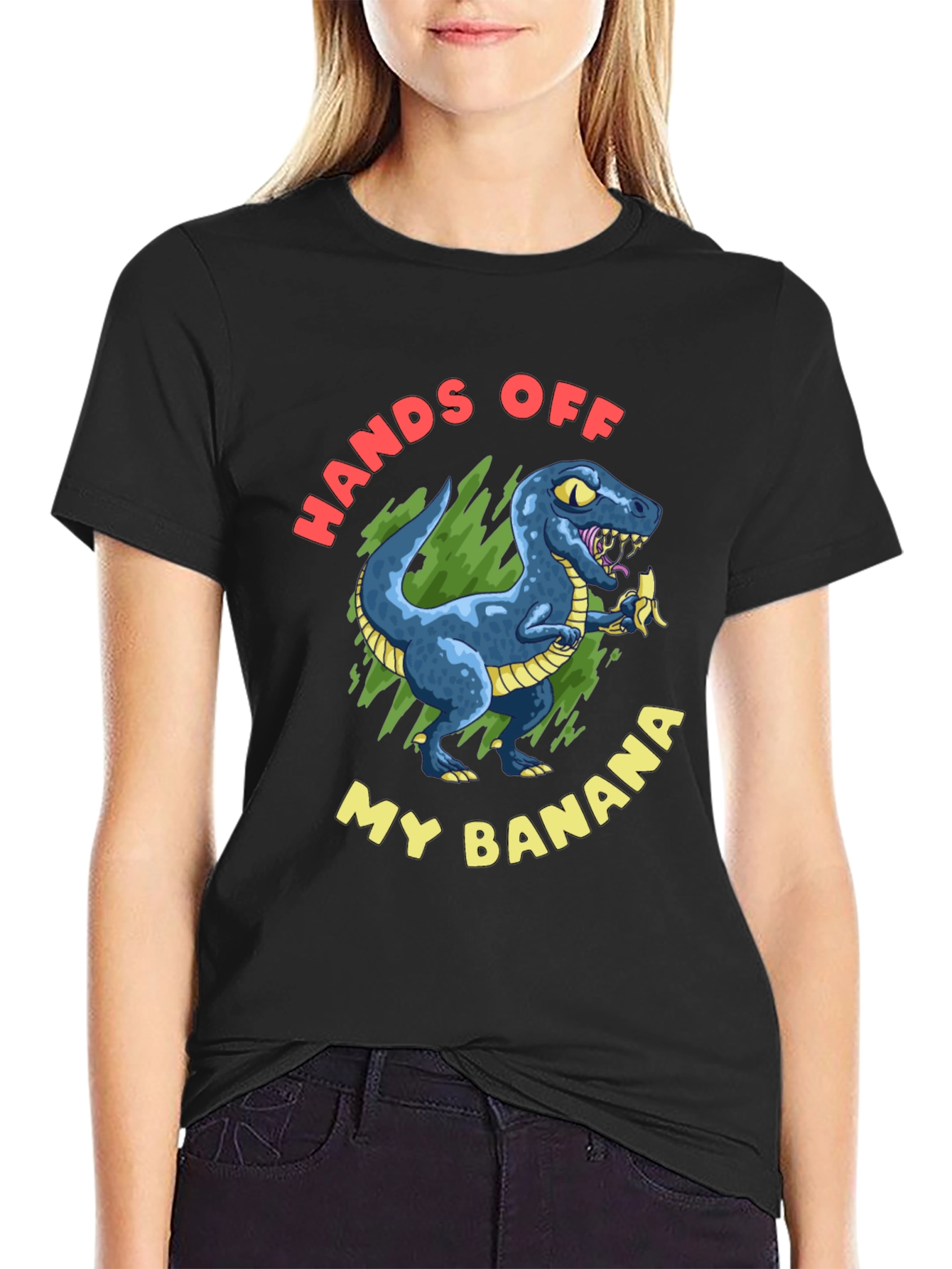 Hands Off My Banana T-Rex Graphic Tee