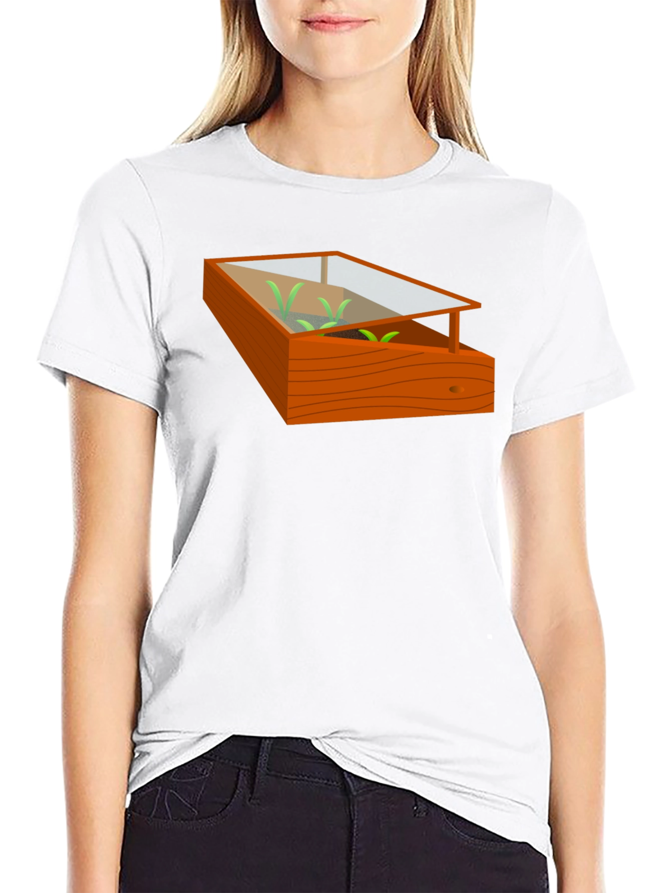 Gardening Theme T-Shirt - Cold Frame Design