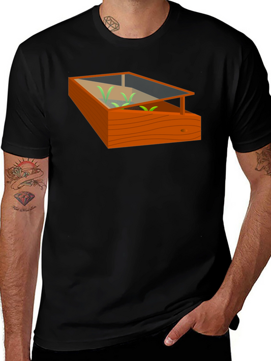 Gardening Theme T-Shirt - Cold Frame Design