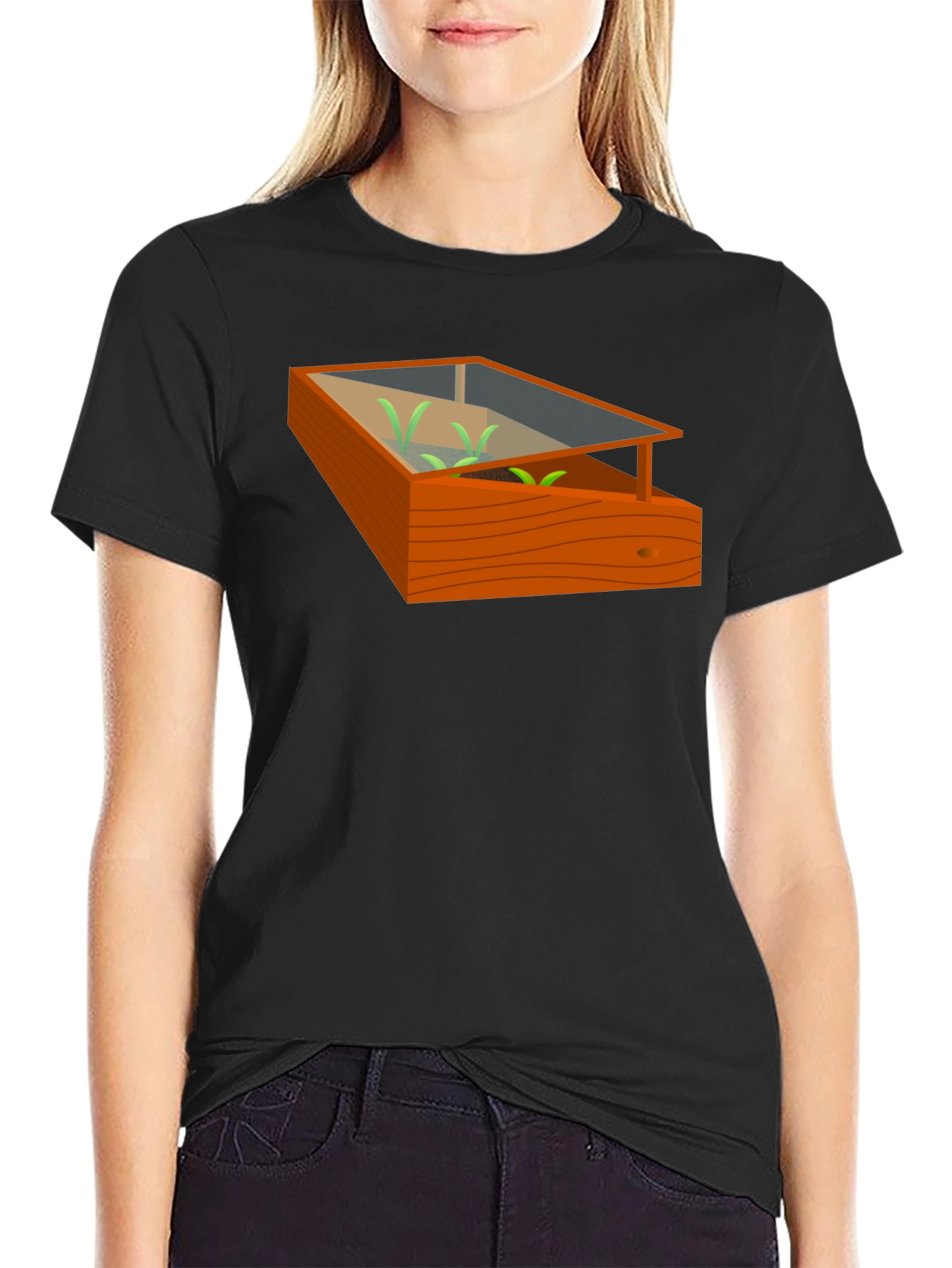 Gardening Theme T-Shirt - Cold Frame Design