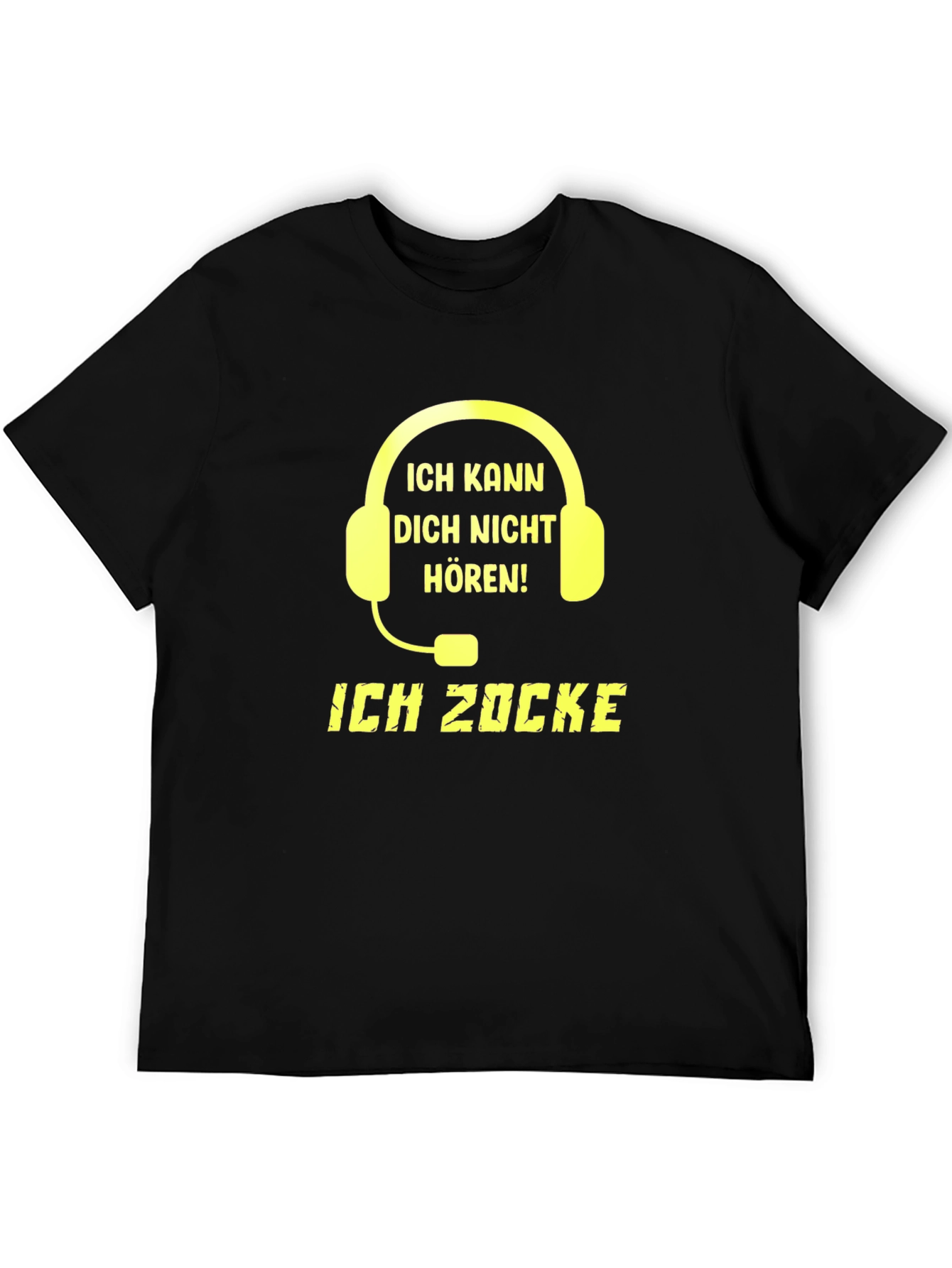 Ich Zocke - Gamer Headset Graphic T-Shirt