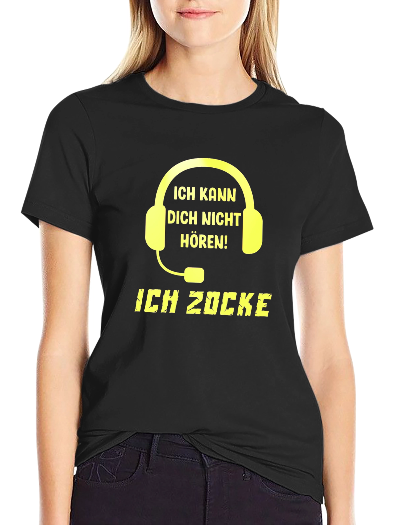 Ich Zocke - Gamer Headset Graphic T-Shirt