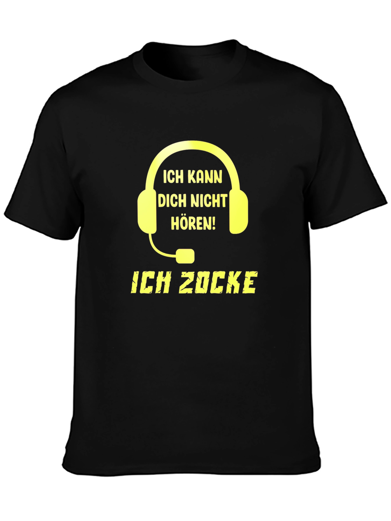 Ich Zocke - Gamer Headset Graphic T-Shirt