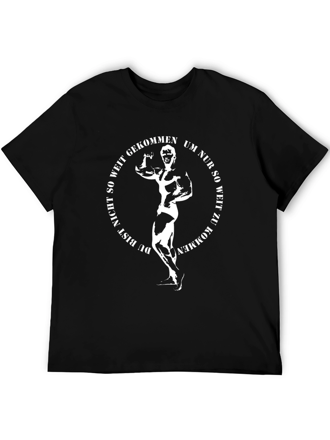 Bodybuilder Black T-Shirt - Gym Motivation
