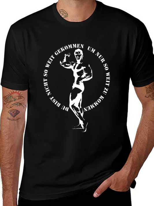 Bodybuilder Black T-Shirt - Gym Motivation
