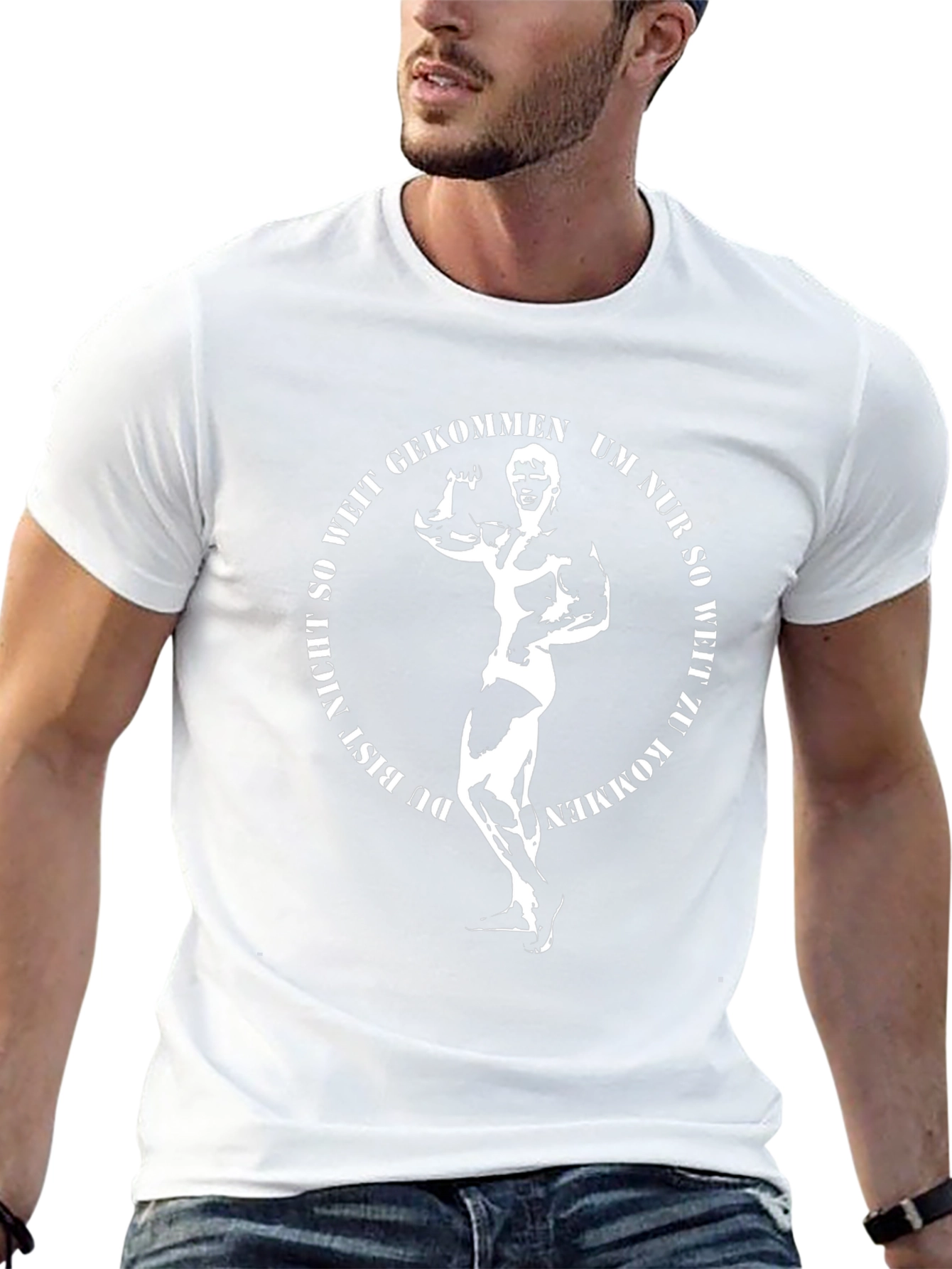 Bodybuilder Black T-Shirt - Gym Motivation