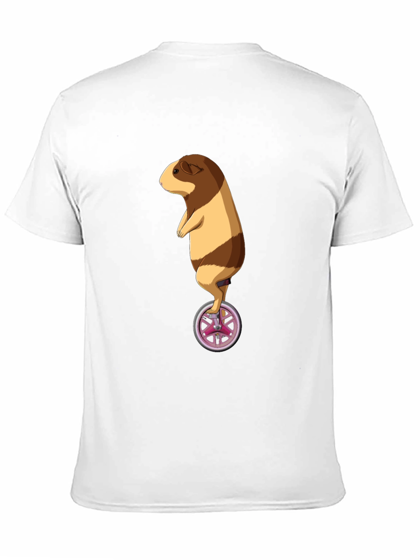 Guinea Pig Unicycle Black T-Shirt