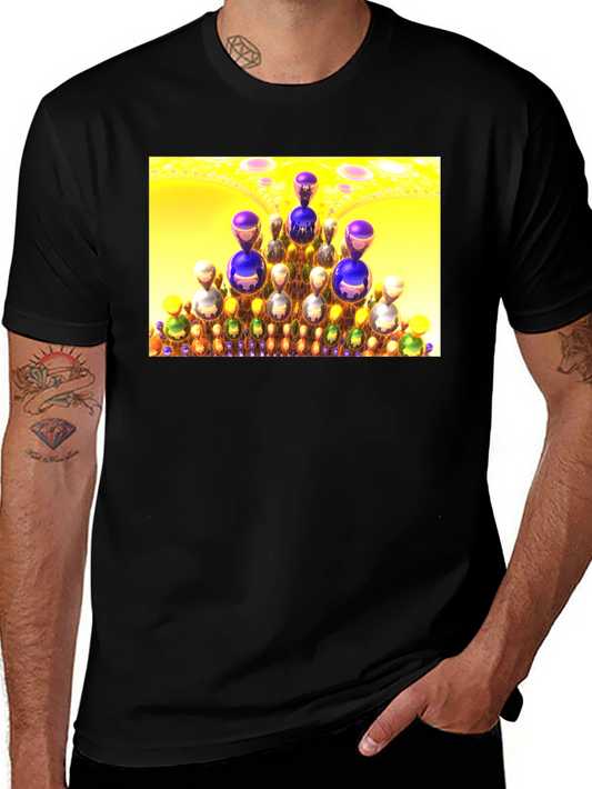 Fractal Spheres T-Shirt - Unique Design