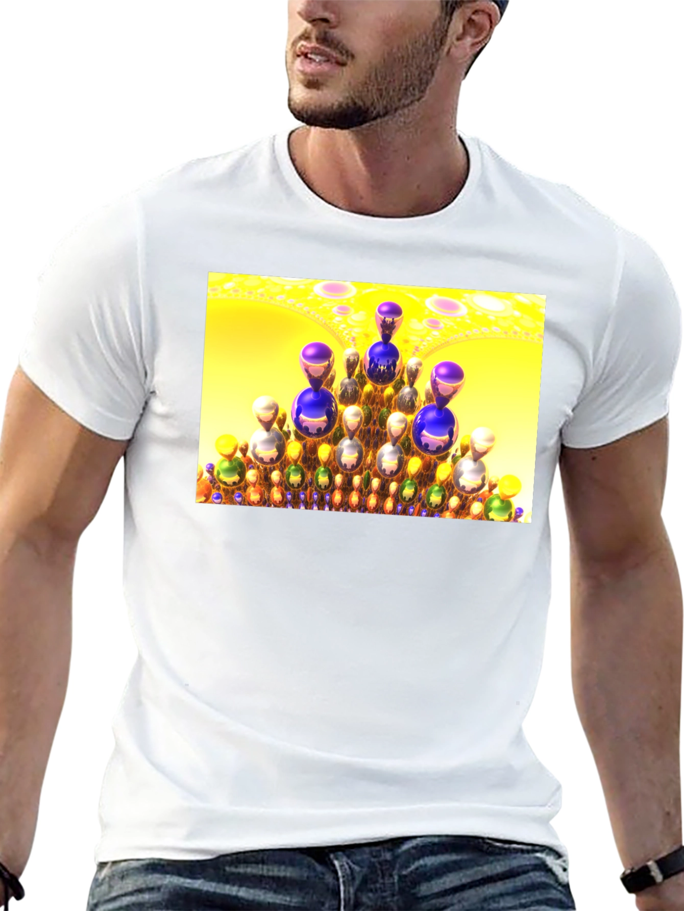 Fractal Spheres T-Shirt - Unique Design