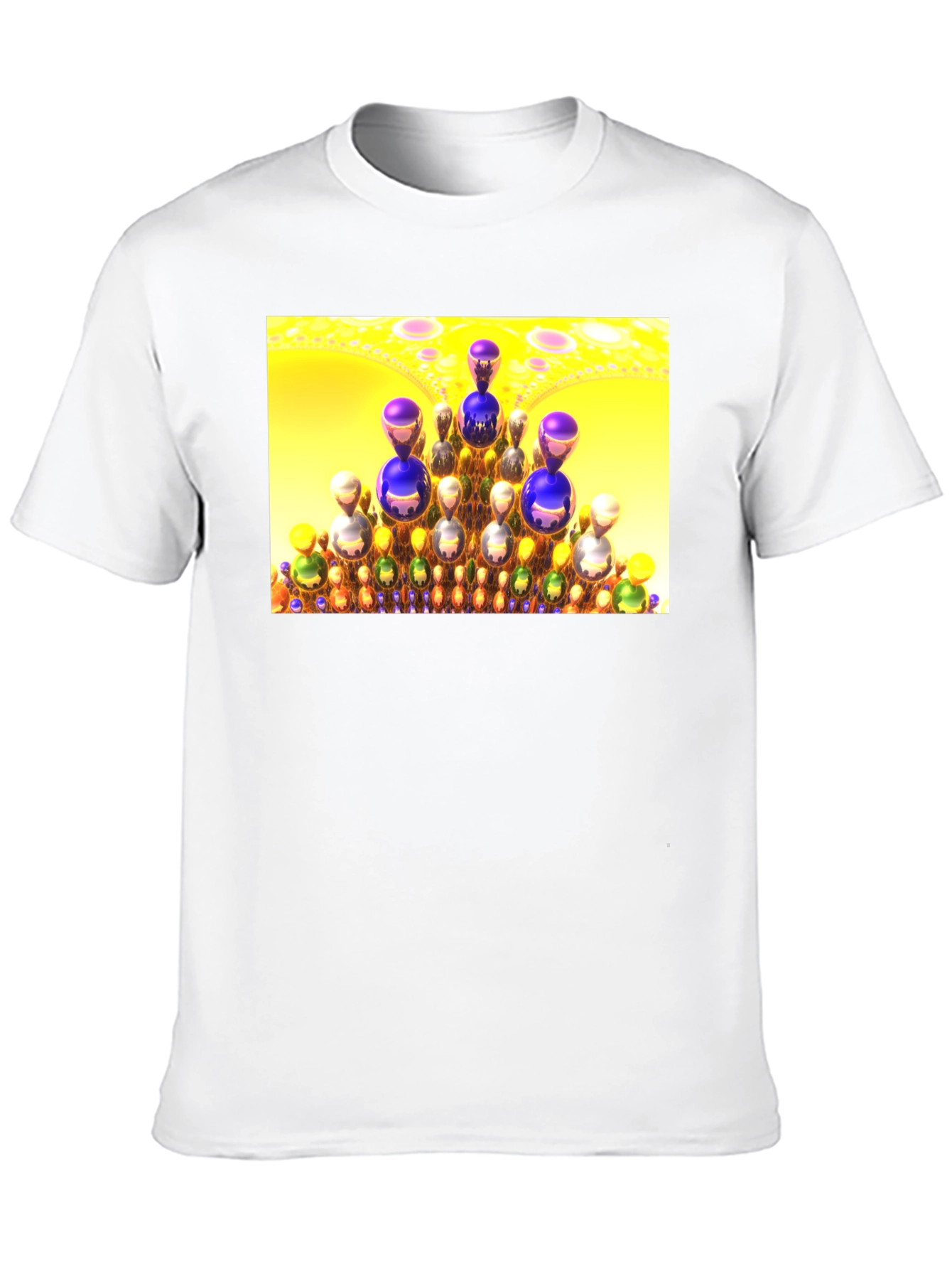 Fractal Spheres T-Shirt - Unique Design