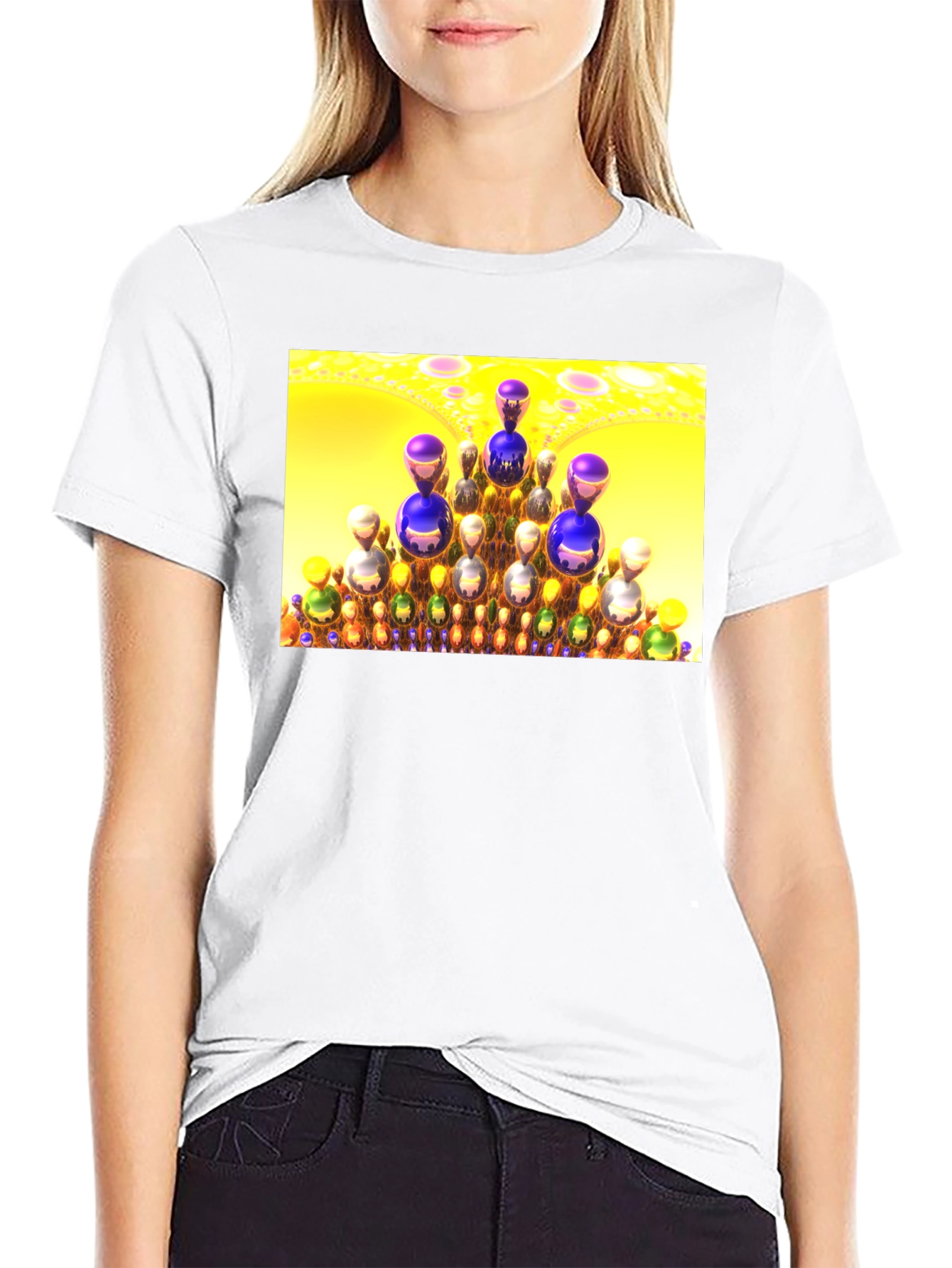 Fractal Spheres T-Shirt - Unique Design