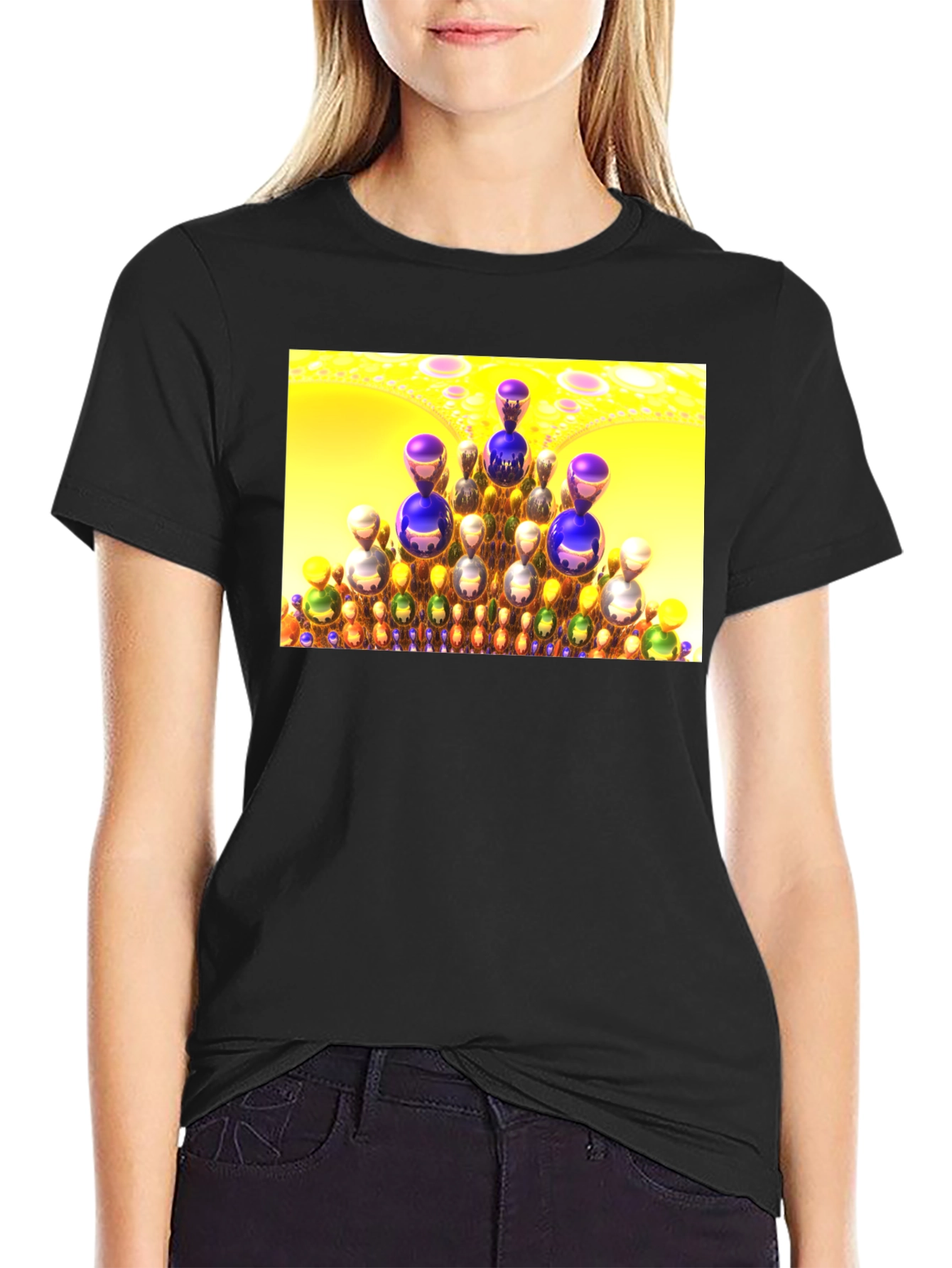 Fractal Spheres T-Shirt - Unique Design